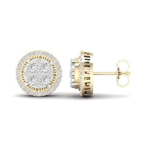 10K 0.50CT D-EARRING LDS RDS "BEST DEAL BEST VALUE"